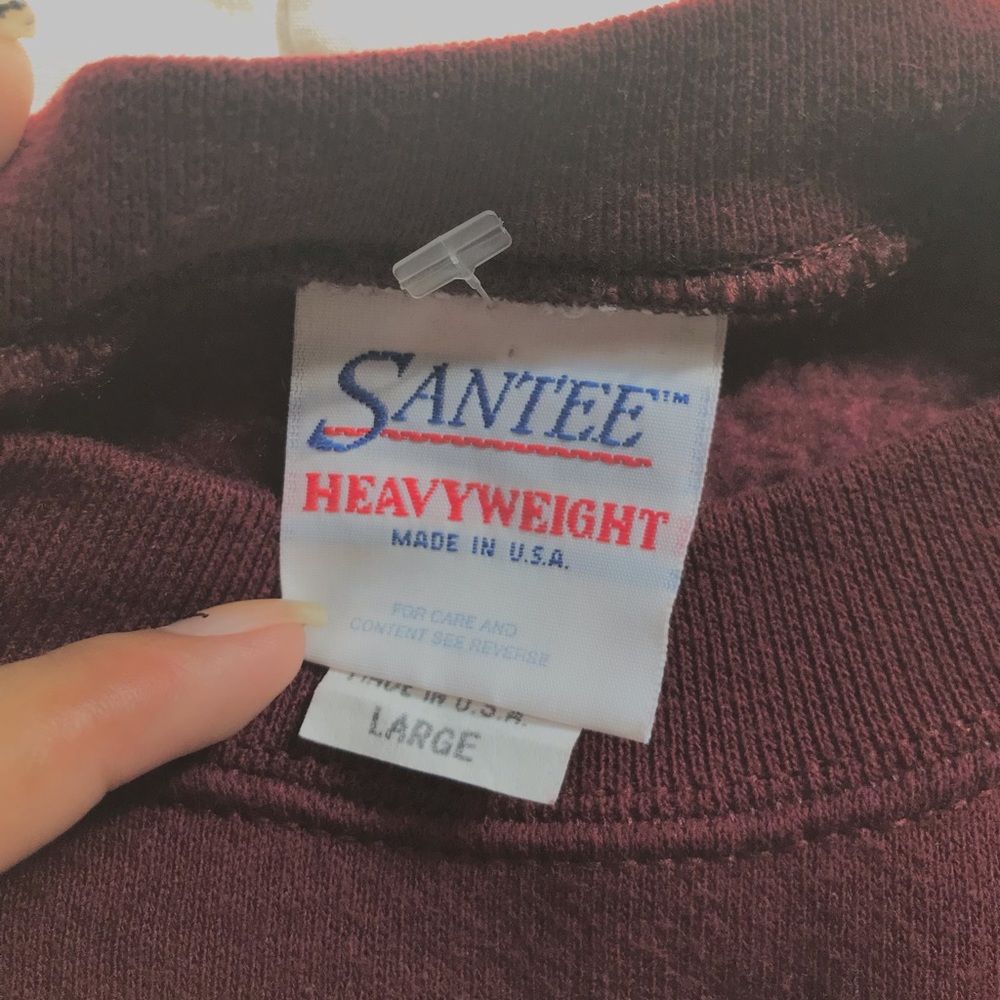 burgundy oversized sweatshirt